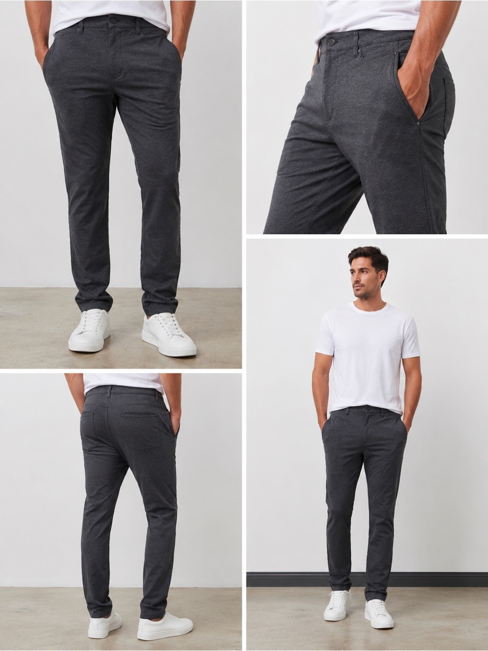 lululemon athletica Men's Slim Stretch Chinos - Charcoal